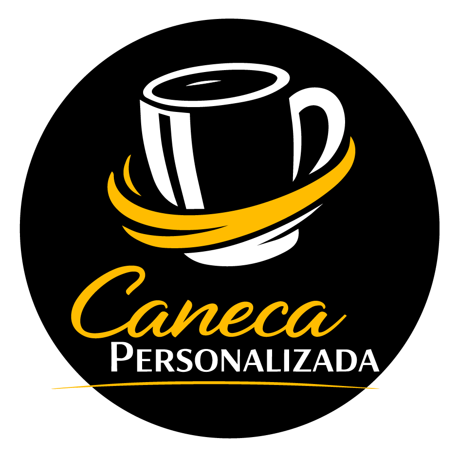 Caneca personalizada cerâmica fundo preto