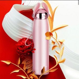 Garrafa térmica coelho rosa